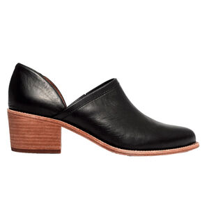 Madewell The Brady Black Leather Low Cut Booties K4973 Women's Size 6.5